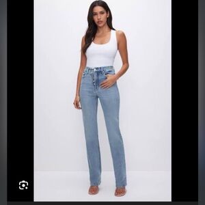 Good Icon Straight Super Compression Jeans NWT